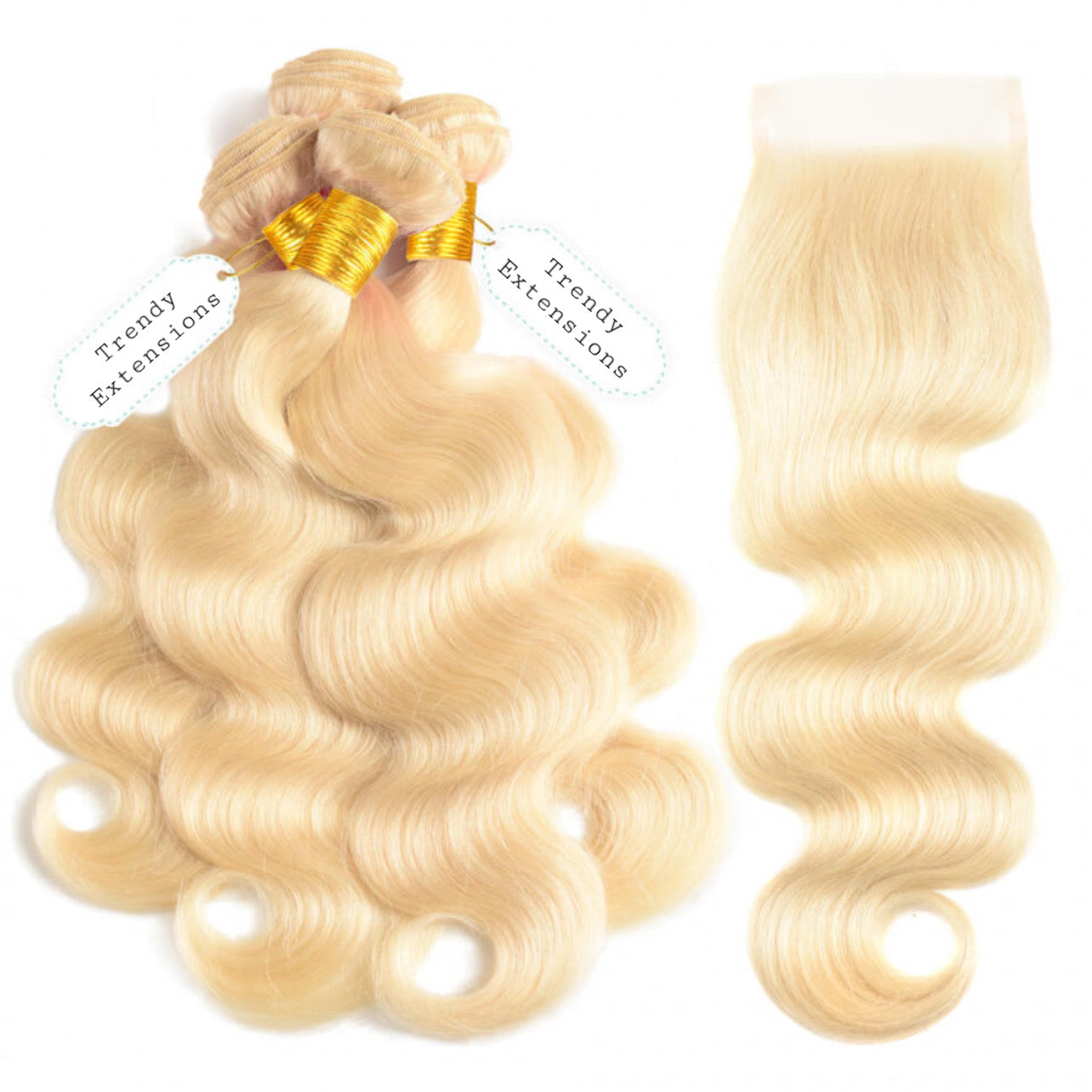 613 Blonde Bundles (4) + Closure Deal